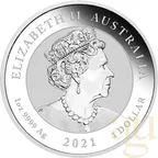 1 Unze Silbermünze Australien Drache 2021