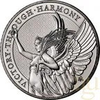 1 Unze Platinmünze St. Helena - The Queen´s Virtues - Victory 2021