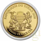1 Unze Goldmünze Republic of Tschad Mandala Antilope 2021