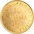10 Markkaa Goldmünze Finnland