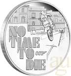 1 Unze Silbermünze Tuvalu James Bond 007 - No Time to Die 2020 - polierte Platte