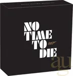 1 Unze Silbermünze Tuvalu James Bond 007 - No Time to Die 2020 - polierte Platte