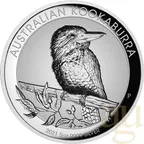 5 Unzen Silbermünze Australien Kookaburra 2021 - High Relief - Incuse - polierte Platte
