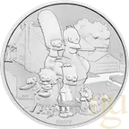 1 Unze Silbermünze Tuvalu The Simpsons Family 2021