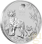 10 Kilogramm Silbermünze Australien Lunar III Tiger 2022