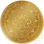 1 Unze Goldmünze Samoa Aztekenkalender 2021