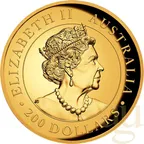 2 Unzen Goldmünze Australien Känguru 2021 - High Relief - polierte Platte