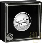 2 Unzen Silbermünze Australien Brumby 2021  - High Relief - polierte Platte
