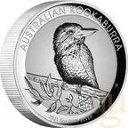 5 Unzen Silbermünze Australien Kookaburra 2021 - High Relief - Incuse - polierte Platte