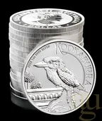 1 Unze Silbermünze Australien Kookaburra 2022