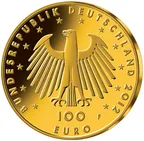 1/2 Unze Goldmünze - 100 Euro Dom zu Aachen 2012 (D)