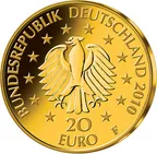 20 Euro Goldmünze Deutscher Wald - Eiche 2010 (A)