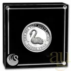 5 Unzen Silbermünze Australien Schwan 2021 - High Relief - polierte Platte