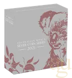 5 Unzen Silbermünze Australien Koala 2021 - High Relief - polierte Platte - rosè vergoldet