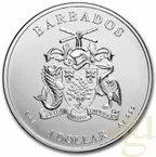 1 Unze Silbermünze Barbados Octopus 2021