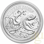 1 Unze Silbermünze Barbados Octopus 2021