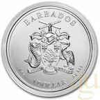1 Unze Silbermünze Barbados Octopus 2021