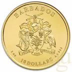 1 Unze Goldmünze Barbados Octopus 2021