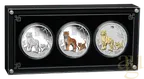 Silbermünze Australien Lunar III Tiger 2022 - Trio Set