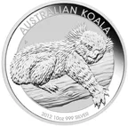10 Unzen Silbermünze Australien Koala 2012
