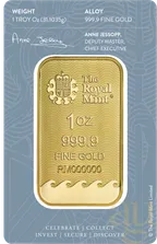 31,1 Gramm Goldbarren The Royal Mint - Britannia