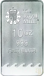 10 Unzen Silberbarren The Royal Mint - Britannia