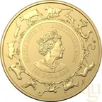 1 Unze Goldmünze Australien RAM Lunar Tiger 2022