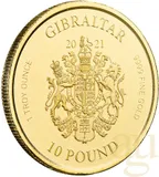 1 Unze Goldmünze Gibraltar Lady Justice 2021