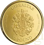 1 Unze Goldmünze Gibraltar Lady Justice 2021
