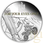 1 Unze Silbermünze Tuvalu - James Bond 007 - For Your Eyes Only 40th Anniversary 2021 - polierte Pla