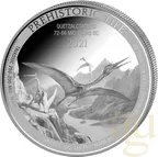 1 Unze Silbermünze Prehistoric Life - Quetzalcoatlus 2021