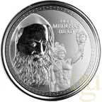 1 Unze Silbermünze Gibraltar Perseus mit dem Kopf der Medusa 2021