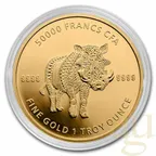 1 Unze Goldmünze Republic of Tschad Mandala Warzenschwein 2021