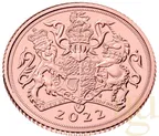 1/2 Pfund Goldmünze Sovereign Elisabeth 2022