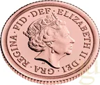 1/4 Pfund Goldmünze Sovereign Elisabeth 2022