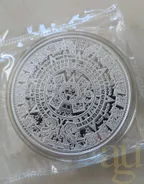 5 Unzen Silbermünze Samoa Aztekenkalender 2021 prooflike