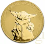 1 Unze Goldmünze Niue Star Wars - Grogu "Baby Yoda" 2021