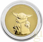1 Unze Goldmünze Niue Star Wars - Grogu "Baby Yoda" 2021