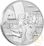 1 Unze Silbermünze Tuvalu The Simpsons - Marge & Maggie 2021