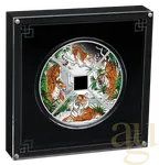 4x 1 Unze Silbermünze Australien Lunar III Tiger 2022 Quadrant Four-Coin-Set coloriert - Proof