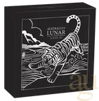2 Unzen Silbermünze Australien Lunar III Tiger 2022 Antik Finish