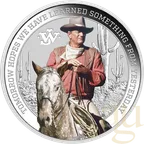 1 Unze Silbermünze Tuvalu - John Wayne 2022 coloriert