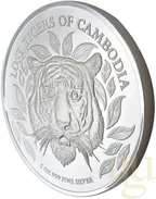 5 Unzen Silbermünze Kambodscha Lost Tigers 2022