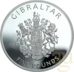 1 Unze Platinmünze Gibraltar Schloss Montis Calpe Insigna 2022