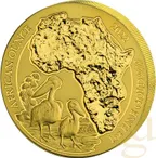 1 Unze Goldmünze Ruanda Pelikan 2022