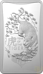 1/2 Unze Silber Australien RAM Lunar Tiger Münzbarren 2022