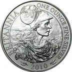 1 Unze Silbermünze Britannia 2010