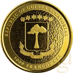 1 Unze Goldmünze Republic of Guinea Ecuatorial Giraffe 2021