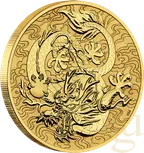 1 Unze Goldmünze Australien Chinese Myths and Legends Drache 2022