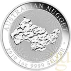 1 Unze Silbermünze Australien Nugget - Welcome Stranger 2019
